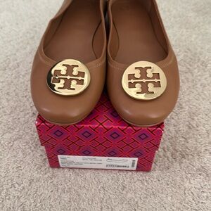 Tory Burch Minnie Travel Ballet with metal logo